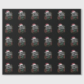 キャンピングクリスマスサンタお気に入りのカンパーギフト ラッピングペーパー (フラット)