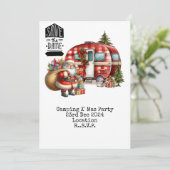 キャンピングクリスマスパーティー 招待状 (スタンド正面)