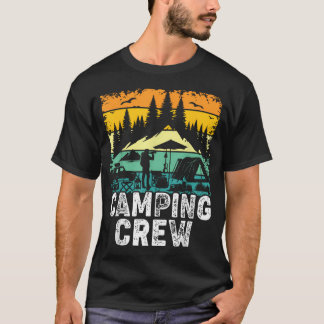 キャンピングクルーファミリーキャンピングマッチング Tシャツ