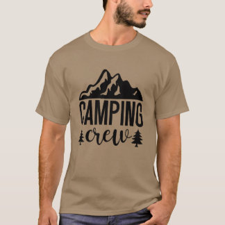 キャンピングクルー マウンテンリーズ グループ レトロ Tシャツ