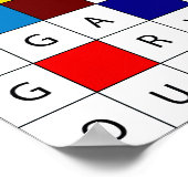 キャンピングクロスワードポスター ポスター (角)