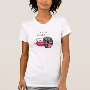 キャンピンググランピングキャンプネームティー Tシャツ