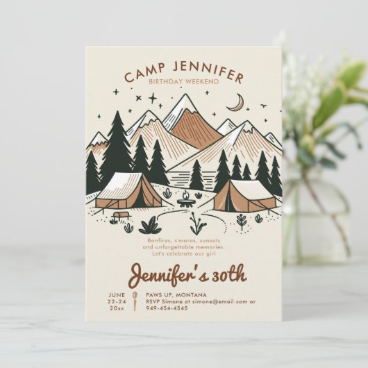 キャンピンググランプキャンプアース30thバースデーウィークエンド 招待状 (スタンド正面)