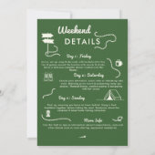 キャンピンググランプグリーン3日バチェロレッテ 招待状 (裏面)