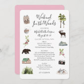 キャンピンググランプバチェロレッテ週末旅程 招待状 (正面/裏面)