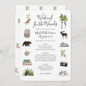 キャンピンググランプバチェロレッテ週末旅程I 招待状 (正面/裏面)