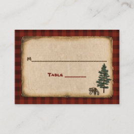 キャンピンググランプ結婚自然座席表 プレイスカード