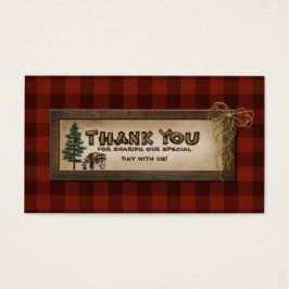 キャンピンググランプ自然結婚式の引き出物カード