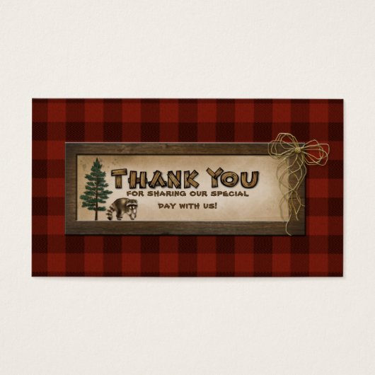 キャンピンググランプ自然結婚式の引き出物カード (正面)