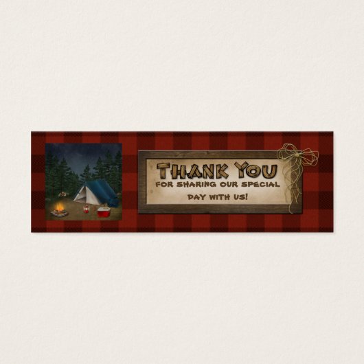 キャンピンググランプ、自然結婚式の引き出物ラベル2 (正面)