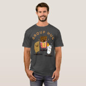 キャンピンググループハグスモレスマーシュマロおもしろいー Tシャツ (正面フル)