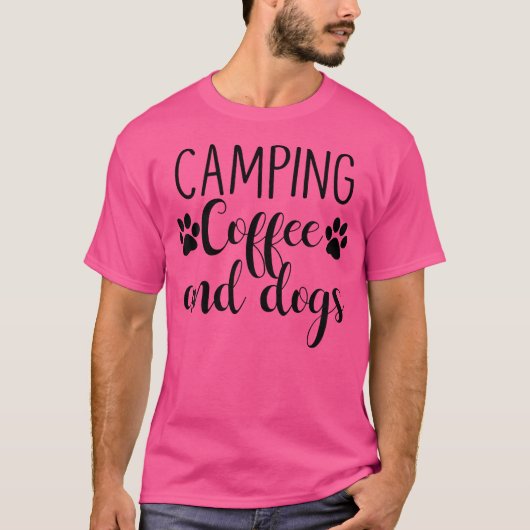 キャンピングコーヒーアンドドッグ Tシャツ (正面)