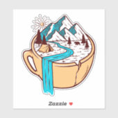 キャンピングコーヒーワイルドライフビニールシール シール (シート)