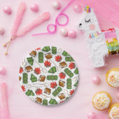 キャンピングサマーキャンプキャンプファイアーテントズモーレスアウトドア ペーパープレート (パーティー)