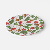 キャンピングサマーキャンプキャンプファイアーテントズモーレスアウトドア ペーパープレート (アングル)