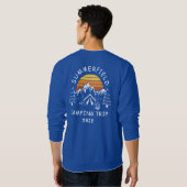 キャンピングサマーバケーションマッチングファミリートリップ スウェットシャツ (裏面フル)