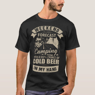 キャンピングシャツコールドビールアルコールティー男性女性Ou Tシャツ