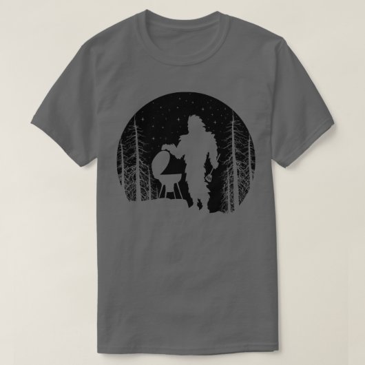 キャンピングシルエット Tシャツ (デザイン正面)