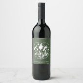 キャンピングシンプルモダンバチェロレッテきらめく ワインラベル (正面)