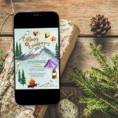 キャンピングシーンコールオールキャンパーガールズ誕生日 招待状