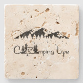 キャンピングシーン ストーンコースター (正面)