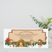 キャンピングスカウトバースデーパーティーの招待 招待状 (スタンド正面)