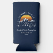 キャンピングスクワッドレトロファミリー懇親会キャンプトリップ スリム缶クーラー (裏面)