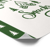 キャンピングスナックワンハッピーキャンパー誕生日 ポスター (角)