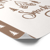 キャンピングスナックワンハッピーキャンパー誕生日 ポスター (角)