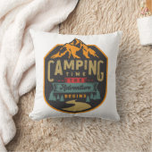 キャンピングタイム冒険が始まる クッション (ブランケット)