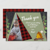 キャンピングテントフォトサンキュー サンキューカード (正面/裏面)