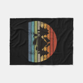 キャンピングテントレトロ フリースブランケット (正面(横))