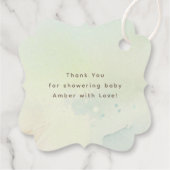 キャンピングテントワイルド自然シーンサンキュー結婚ズ フェイバータグ (裏面)