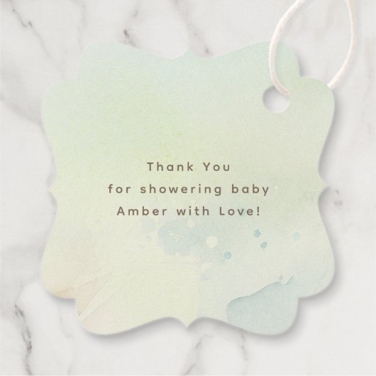 キャンピングテントワイルド自然シーンサンキュー結婚ズ フェイバータグ (裏面)