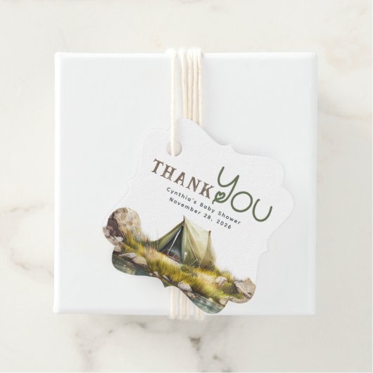 キャンピングテントワイルド自然シーンサンキュー結婚ズ フェイバータグ (インサイチュ)