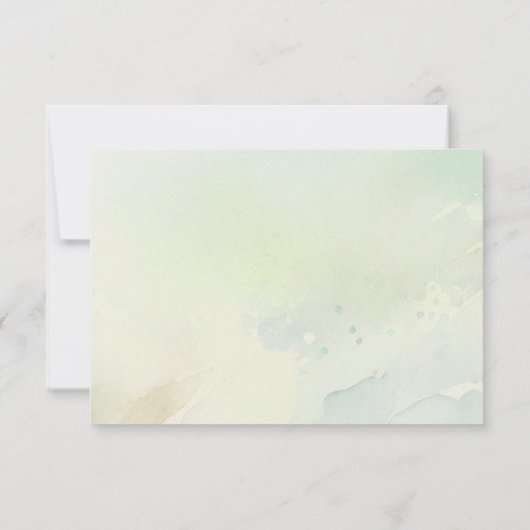 キャンピングテント自然をテーマにした結婚式RSVPカード 出欠カード (裏面)