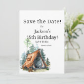 キャンピングテント、シーン誕生日日付を保存 セーブザデート (スタンド正面)