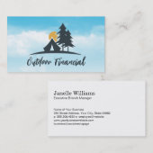 キャンピングテントin the Woods | 空 名刺 (正面/裏面)