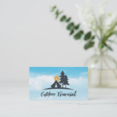 キャンピングテントin the Woods | 空 名刺 (スタンド正面)