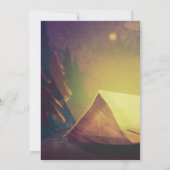 キャンピングテーマのキッズサマーキャンプ |誕生日パーティー 招待状 (裏面)