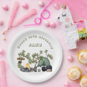 キャンピングテーマハッピーバースデーパーソナライズされたナプキンス ペーパープレート (パーティー)