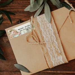 キャンピングテーマ差出人住所ラベル ラベル