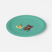 キャンピングテーマ誕生日プレート ペーパープレート (アングル)