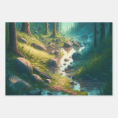 キャンピングテーマ誕生日 ラッピングペーパーシート (正面2)