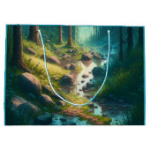 キャンピングテーマ誕生日 ラージペーパーバッグ (裏面)