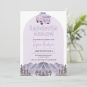 キャンピングトラックでのブライズパーティー招待状 招待状 (スタンド正面)