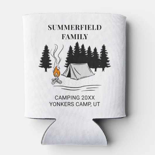 キャンピングトリップキャンプファイアファミリー懇親会カスタム 缶クーラー (裏面)