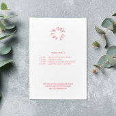 キャンピングトリップピンクバチェロレッテ 招待状