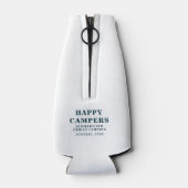 キャンピングトリップファミリーマッチングハッピーキャンパーカスタムズ ボトルクーラー (裏面)