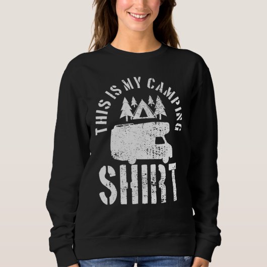 キャンピングトレーラカンパーファンモバイルホームカラバンモート スウェットシャツ (正面)